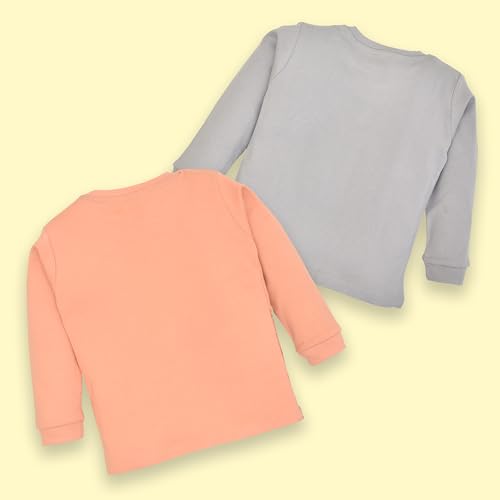 Image of LuvLap Baby Boys 100% Cotton Full Sleeve Boys T-Shirt & Pyjama Sets, Pack of 2