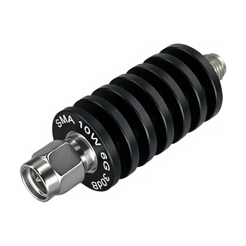 Atenuador SMA de 10 W y 15 dB RF coaxial de 6 GHz macho a hembra de 50 ohmios