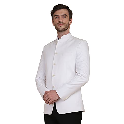 Image of TAHVO Grey Notched Lapel Blazer with Hanky