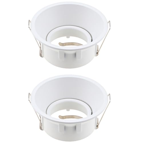 Wzxksoac Lámparas de Techo LED Empotrables Redondas y Cuadradas MR16 GU10, LED de Techo Ajustable,