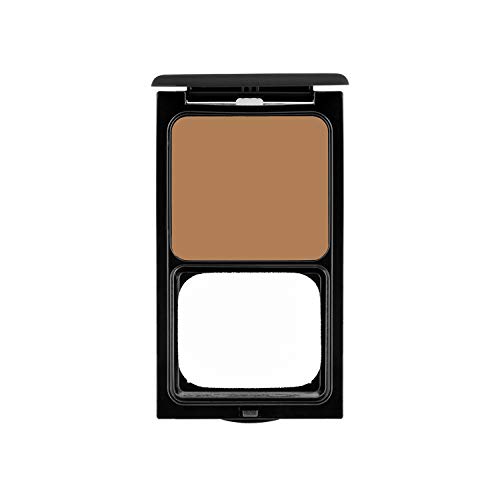 Cream Foundation Compact by Sacha Cosmetics, Best Natural Matte Makeup to give Flawless Looking Skin, Full Coverage, Normal to Dry Skin, 0.45 oz, Cocoa Beige