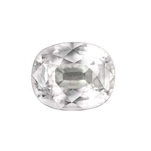 Saphir blanc de Ceylan pierre précieuse naturelle 2.25 carats pour bague
