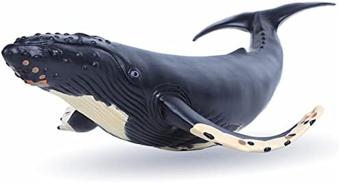 Gemini & Genius Humpback Whale Action Figure, Sea Animal Orca Blackfish Toys, Soft Rubber Ocean Shark, Great for Kids Bath Toys Swimming Toys, Beach Toys, Perfect Cake Coppers
