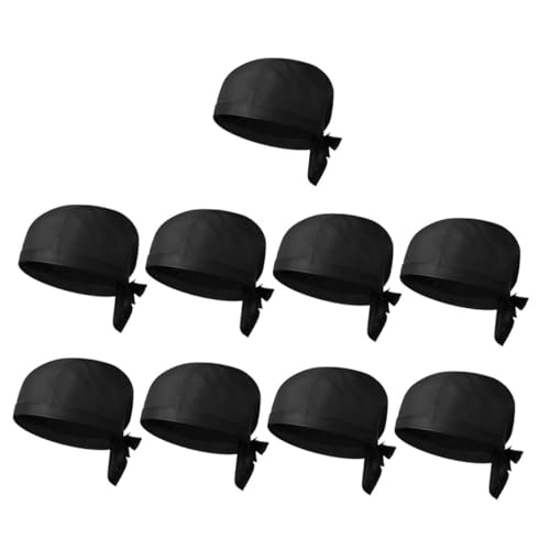GALPADA 9piezas Gorros De Servicio De Cocina para Trabajo Restaurante Gorro De Cocinero De Algodón para Cocineros y Personal De Catering