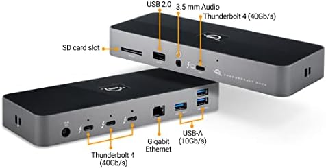 Owc Thunderbolt 4 OWCTB4DOCK Stacja Dokująca Usb, Space Grey, 9 x 23 x 14 mm