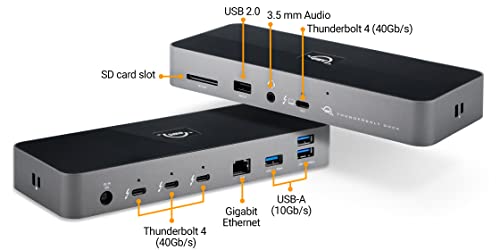 OWC Thunderbolt 4 Dock Dockingstation, grau/schwarz, USB, SD OWCTB4DOCK