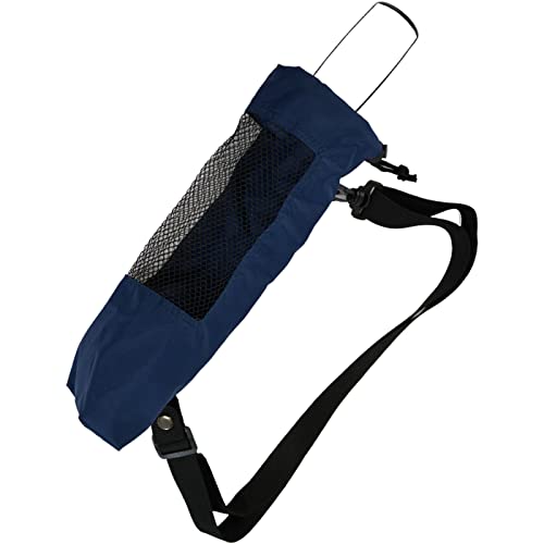 Ombrello tascabile da trekking custodia da appendere, blu navy, CM, Funzionale