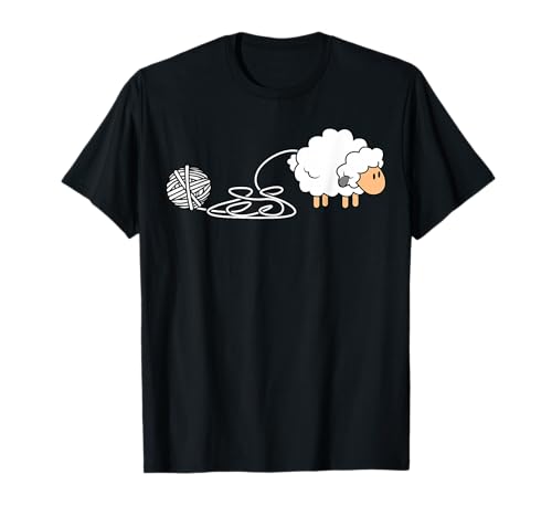 Knitting Crocheting Sheep Knitter Yarn T-Shirt