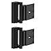 TOYFUL 2 Pack Door Reinforcement Locks with 8 Screws, Home Security Door Lock for Toddler, Childproof Door Lock Night Lock Withstand 800 Lbs Black