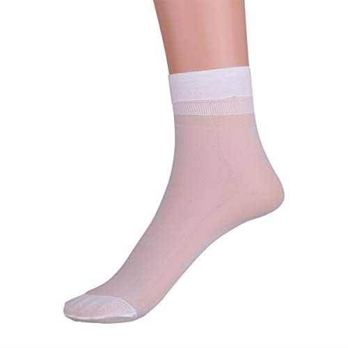 TiaoBug Men's 3 pairs Casual Sheer Soft Silk Summer Dress Socks Crew Socks