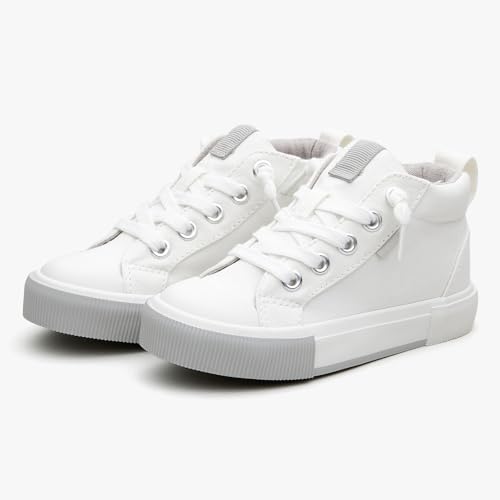 Toddler High Top Canvas Sneakers for Boys Girls Slip On Kids Shoes2