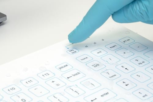 Clavier médical compact blanc USB US-int idéal pour chariot de soin