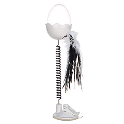 Jouet distributeur de croquettes chat blanc interactif MU