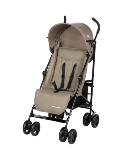 Bebeconfort Rainbow Silla de paseo ligera y reclinable multi posiciónes, plegable con cierre compacto, para niños 6 meses-4 años hasta 22 kg, color Mineral Beige