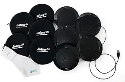 JabraSpeak 410 | 5-Pack USB Speakers – Portable Conference Speaker and Microphone Bundle for Meetings, Conference Rooms, and Remote Work | Speakerphone and Computer Speakers with Microphone