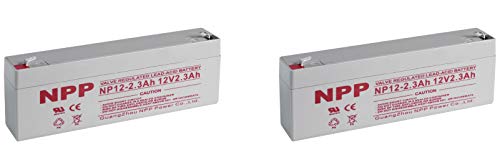 NPP NP12-2.3Ah 12 Volt 2.3Ah SLA Sealed Lead Acid Battery with F1...