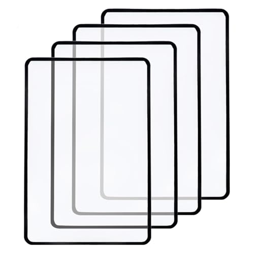 Lupa para leer, 4 lupas grandes 3X para leer libros de mapas pequeños (18 x 12 cm)