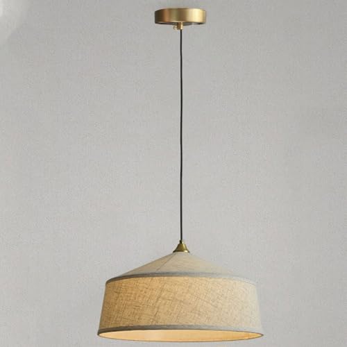 Suspension nordique moderne en lin au style Wabi-Sabi épuré pour salle à manger