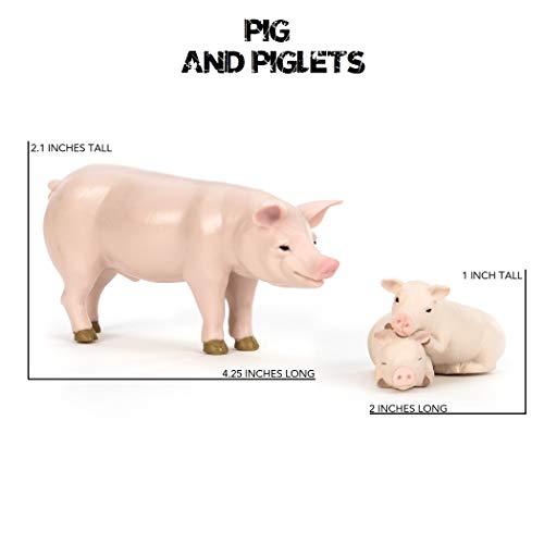 Terra Bauernhoftiere und Babys Figuren – Schafe, Hunde, Kälber, Hasen und mehr – Realistische Tierfiguren Set, Kinder… – Bild 8