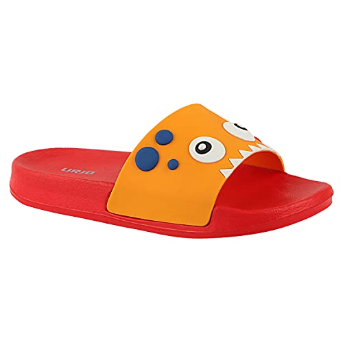 Image of URJO Kids's Sliders /Slippers Lightweight Super Flexible Arch Support Durable Anti Skid & Stylish Dailywear Sliders /Slippers for Boy's & Girl's