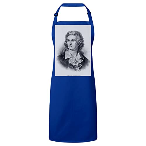 Tablier cuisine premium bleu Schiller portrait art de la table élégant