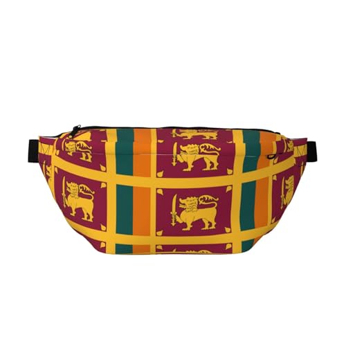 Sac banane de course à pied léger et ajustable motif Sri Lanka