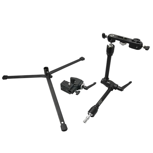 Kupo Max Arm Kit with Convi Clamp Camera Bracket and Backlite Base Complete Mounting Solution for Lighting and Camera Placement in Studio and Location Work (KG101021)