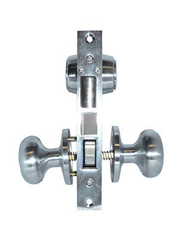 Em-D-Kay 5122 (Like 22Ac) Dull Chrome Left Hand Reverse Double Cylinder Iron Gate Ornamental Mortise Lock Set #TOP1