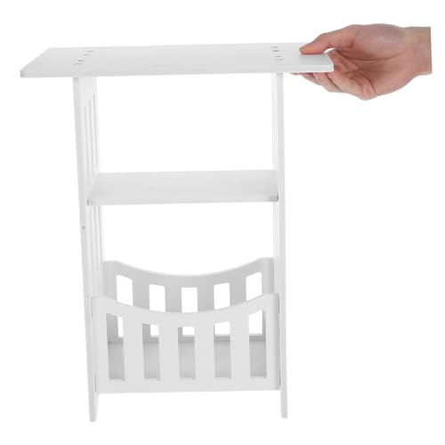 Mesa pequeña de PVC-madera Alipis para organizar espacios pequeños 6