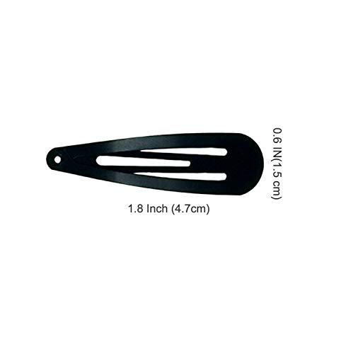 Splendorflying 30,60 Pack Black 2 Inch Women Metal Snap Hair Clips Accessories No Slip Hair Barrettes Girls Women Hair Accessories thumb #1