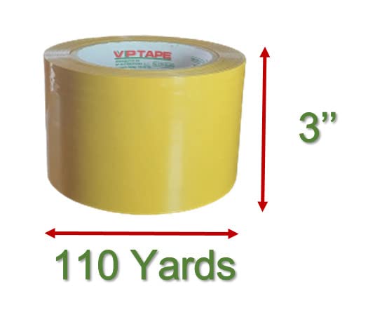 Miniatura 2 de VPTAPE - Cinta de embalaje de color Tann, 3 pulgadas x 110 yardas, grosor de 2.0 mil, bronceado, 24 rollos