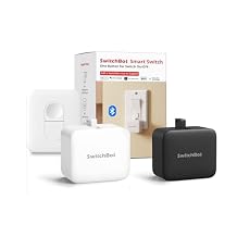 Switchbot Smart Switch Button Pusher Bluetooth Fingerbot for Rocker Switch/One-Way Buttons with bot, App Timer Control, No Wiring, Optional Hub Required for Voice/Remote, White