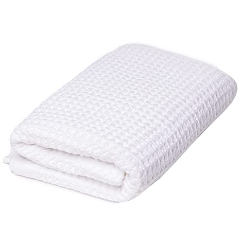 SUTERA - Toalla de Mano de gofre para baño, Toallas de baño de Lujo con infusión de Iones de Plata, Toallas de Ducha ultrasuaves, absorbentes, de Secado rápido, Fibra de algodón Pima californiano
