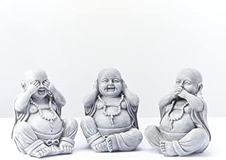 3 wise garden ornaments decorative outdoor hear no evil, See no evil, speak no evil outdoor home décor