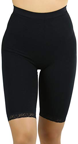 ToBeInStyle Women's High Waisted Body Shaper Shorts - Medium - Black
