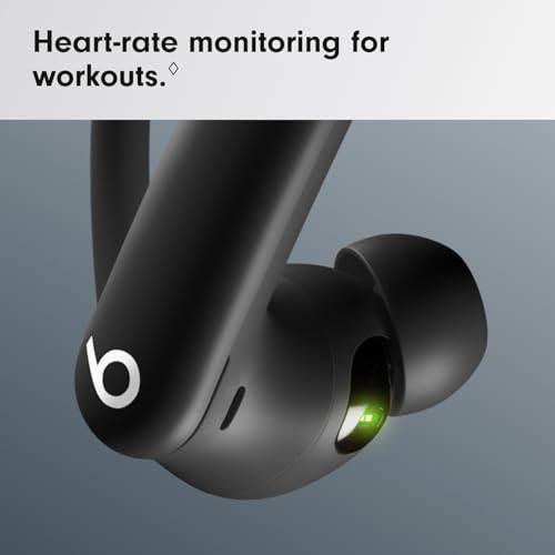 Image of Beats Powerbeats Pro 2 Wireless Bluetooth Earbuds - Noise Cancelling, Heart-Rate Monitor, IPX4, Up to 45 Hours Battery & Wireless Charging Case, Works with Apple & Android - Jet Black