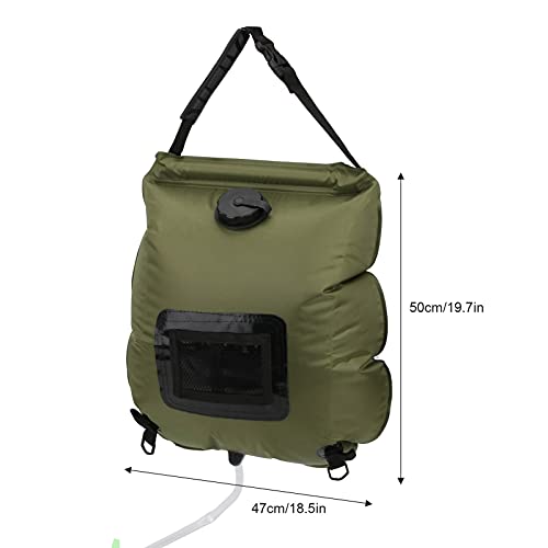 Moobreeze Portable Solar Heated Shower Bath Bag For Camping And Hiking, 20L Water Storage With Thermometer And Shower Nozzle #TOP6