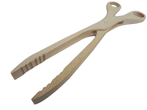 Wooden World - 10x Wooden Tongs Great for Grill BBQ Barbecue Serving Long 28 cm - Image 3