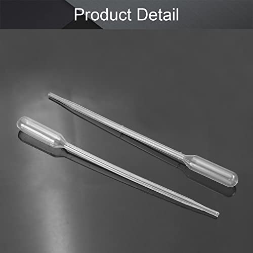 Image of Othmro 100Pcs 0.5ml Disposable Plastic Transfer Pipettes,Calibrated Dropper Clear Pipettes Liquid Dropper Suitable for Ear Eye Essential Oils Makeup, Science Laboratory, DIY Art 115mm Length