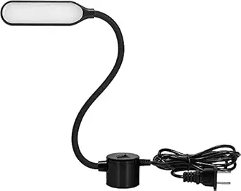 Keetoz Sewing Machine Light, 6W 12LED's Daylight LED Work Lamp with Flexible Gooseneck Magnetic Mounting Base for Sewing Reading Workbench -Small-Black