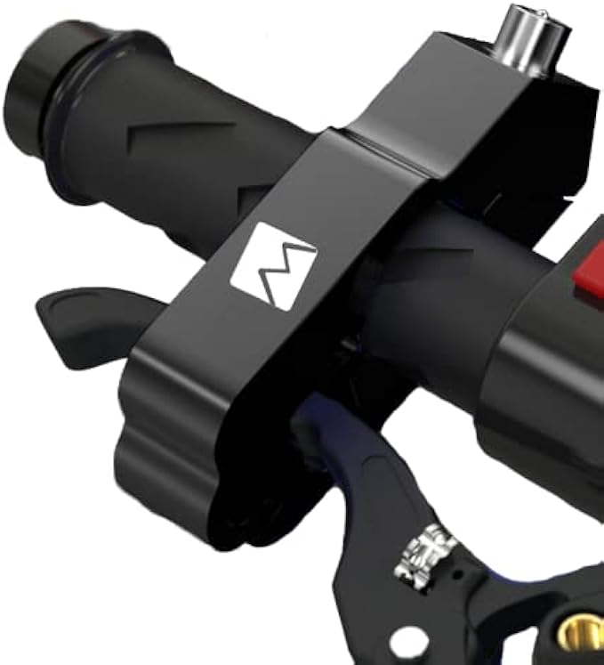 Monster Fairings Black Motorcycle Locks Heavy Duty Anti Theft Adjustable Bike Handlebar Lock for Protection