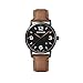 Produktbild WENGER Herren Armbanduhr Urban Metropolitan Ø 42 mm, Swiss Made, Analog Quarz, Wasserdicht bis 100 m, Leder-Armband, Schwarz/Braun, 01.1741.134