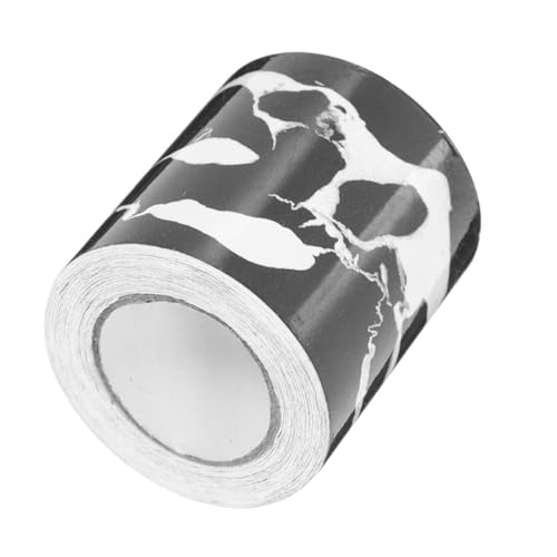 FENICAL Rodapié Flexible Autoadhesivo de Pvc Diseño Marmolado, Instalación Rápida y Fácil para Decoración Elegante en Pasillos y Paredes de Tv, 1 Rollo