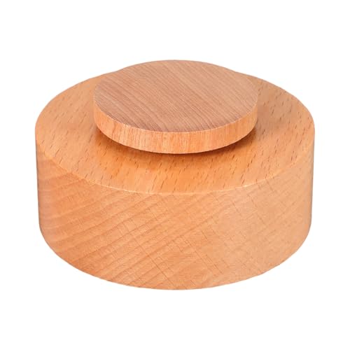 Soporte artesanal de madera giratorio para proyectos creativos en casa 2