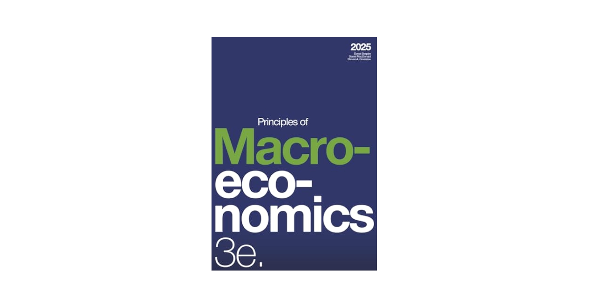 Principles of Macroeconomics 3e (2025): 9781069271570