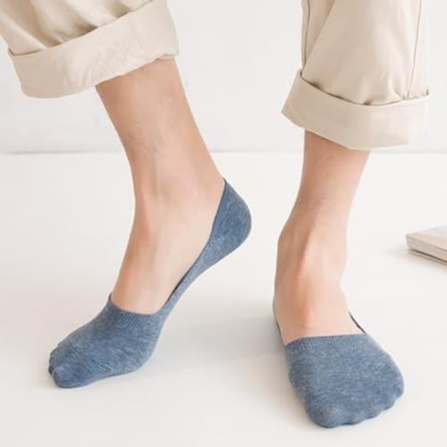 10 Pairs No Show Socks Men Cotton Low Socks Lightweight Men Unisex Soft with Grips for Loafers Sneakers4