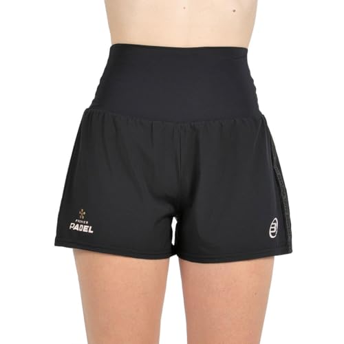 Short Bullpadel Pitan femme vêtement de sport raquette noir confortable