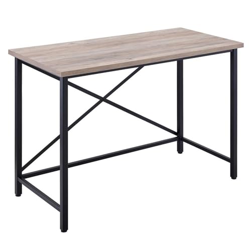 Image of Martina Rectangular 47.5'' Wide Desk in Black /Gray Oak