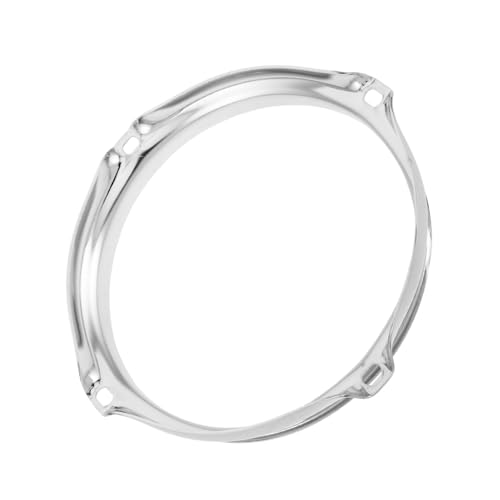 VANZACK 6-inch Drum Hoop for Bass Drum Replacement Parts Metal Hoop Guard Silver Finish