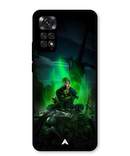 Image of Premium Anime 1 Case for Xiaomi Redmi Note 11 (Glossy Finish) Soft-Touch Metal TPU Back Cover, Shockproof, Designer, Aesthetic Mobile Phone Case